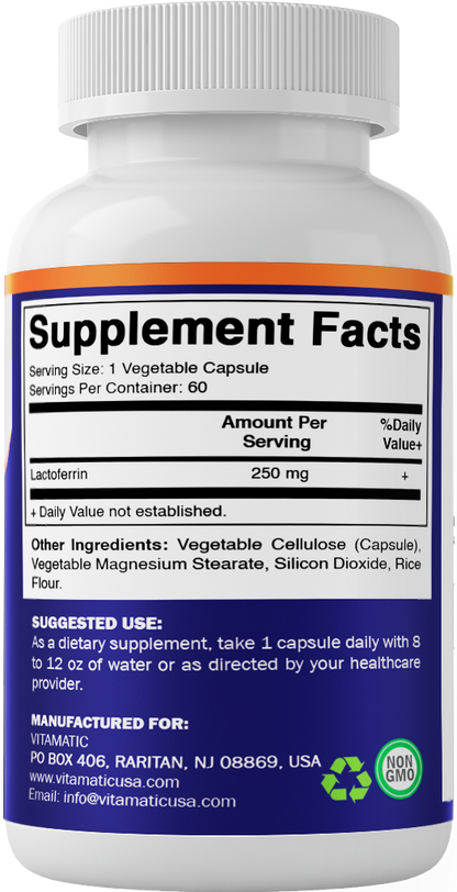 Lactoferrin 250 mg 60 Vegetable Capsules