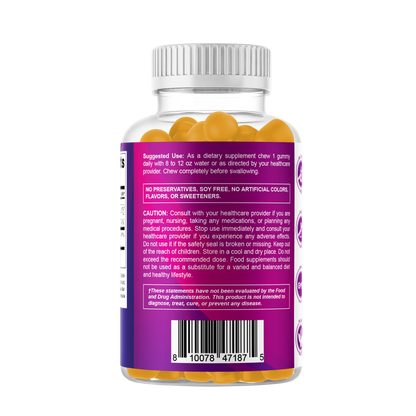 Sugar Free Folic Acid 1 mg - 120 Gummies