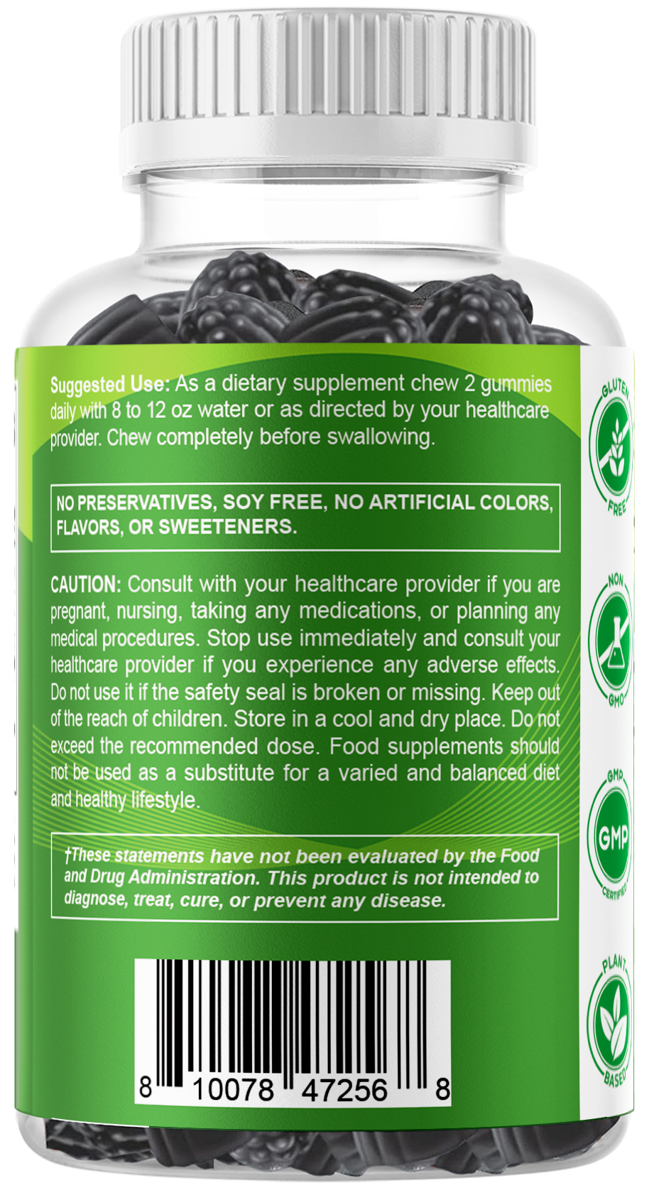 Vitamatic Sugar-Free Moringa 50:1 Extract, 60 Gummies
