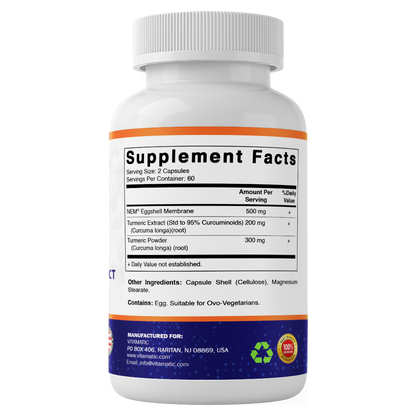 Eggshell Membrane (NEM) + Turmeric Capsules