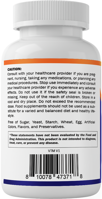 Vitamatic Berberine 500mg Supplement, 60 Veg Capsules