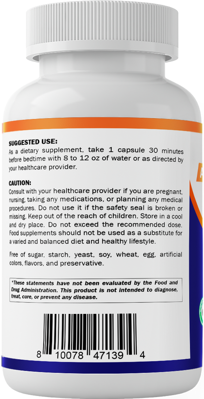 Advanced Sleep Aid with Melatonin - 120 Vegetable Capsules