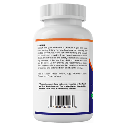 Acetyl L-Carnitine 500mg, 240 Vegetarian Capsules