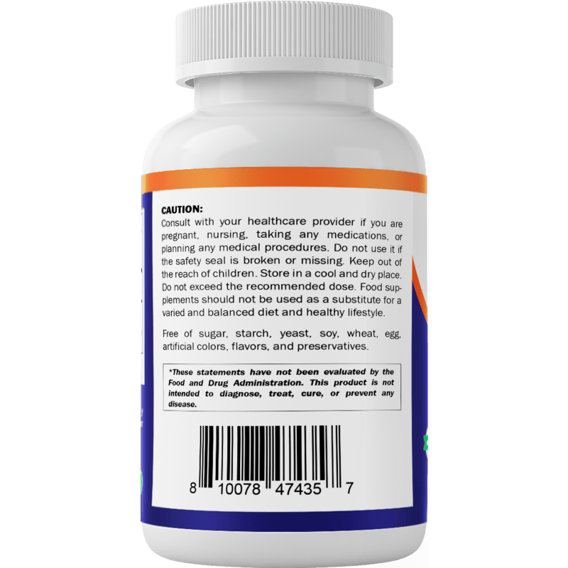 GABA (Gamma Aminobutyric Acid)  750mg - 240 Vegetable Capsules