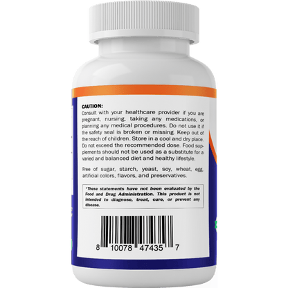 GABA (Gamma Aminobutyric Acid)  750mg - 240 Vegetable Capsules