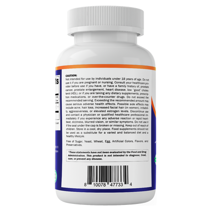 DHEA 100 mg + Pregnenolone 30 mg | 240 Capsules | Non-GMO | Made in USA