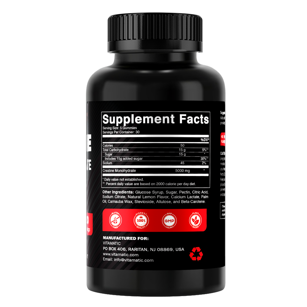 Creatine Gummies 5000mg per Serving, 150 Gummies