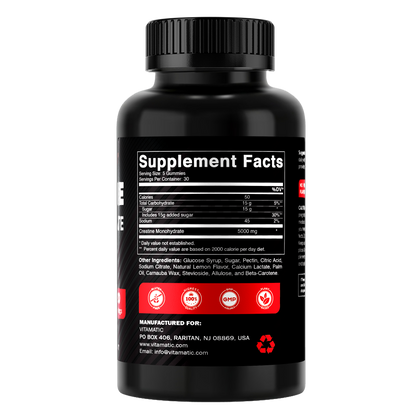 Creatine Gummies 5000mg per Serving, 150 Gummies