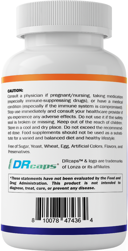 Saccharomyces Boulardii Probiotic 10B per Serving + Yeast Extract 300 mg- 60 DR Capsules