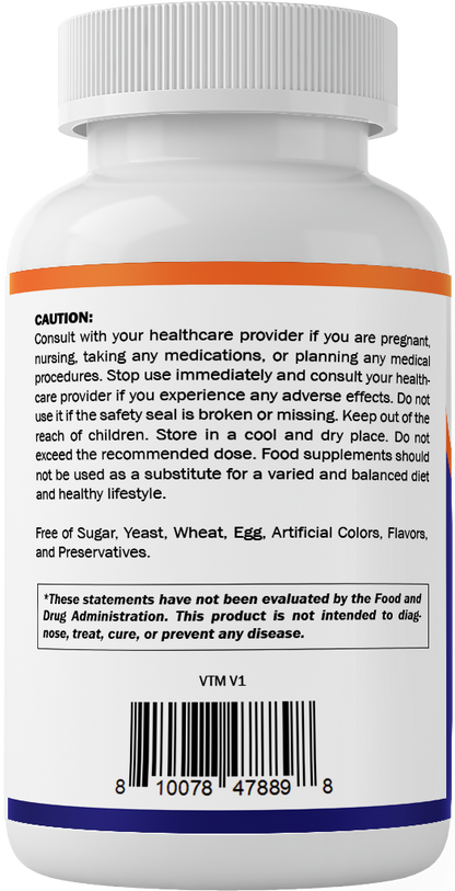 Vitamatic Lactobacillus Reuteri 50 Billion CFU with XOS Prebiotic, 60 Delayed Release Capsules