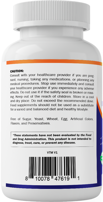 Vitamatic Magnesium as Glycinate Lysinate – 240 Tablets – 100% Chelated Magnesium