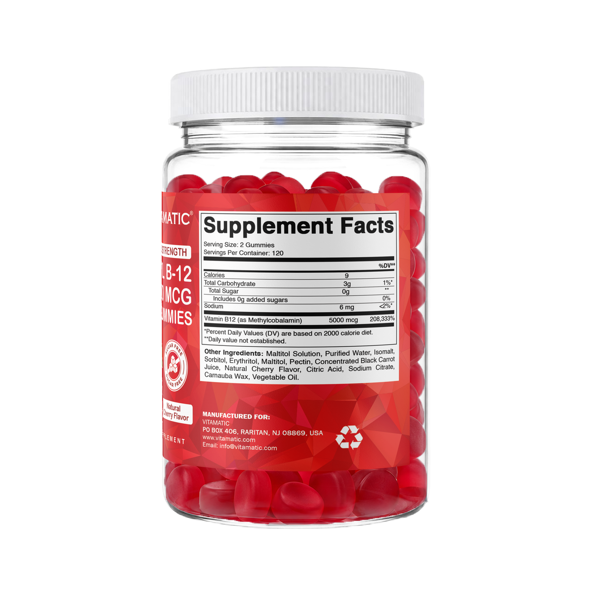 Extra Strength Vitamin B12 5000 mcg, 240 Tablets