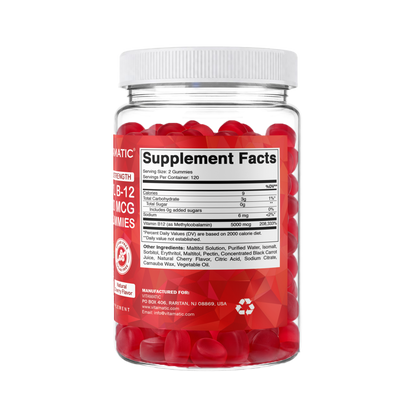 Extra Strength Vitamin B12 5000 mcg, 240 Tablets