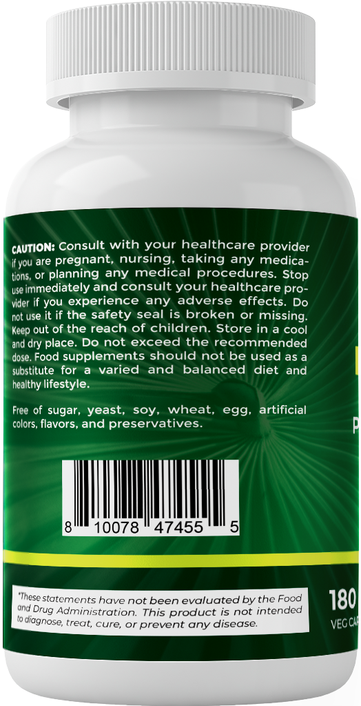 Saw Palmetto Extract for Men & Women 180 Veg Capsules