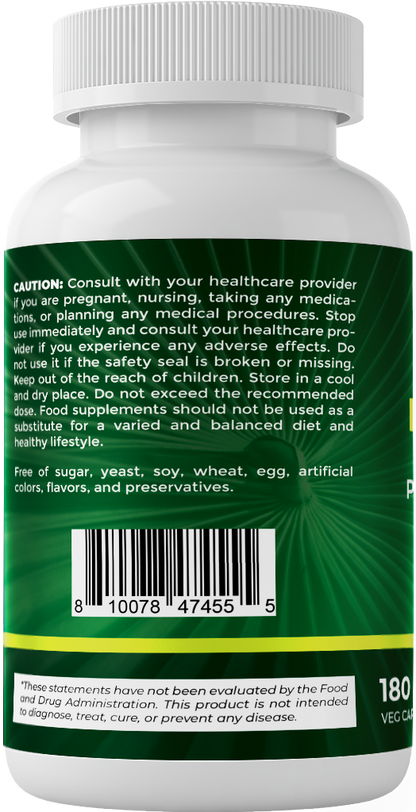 Saw Palmetto Extract for Men & Women 180 Veg Capsules