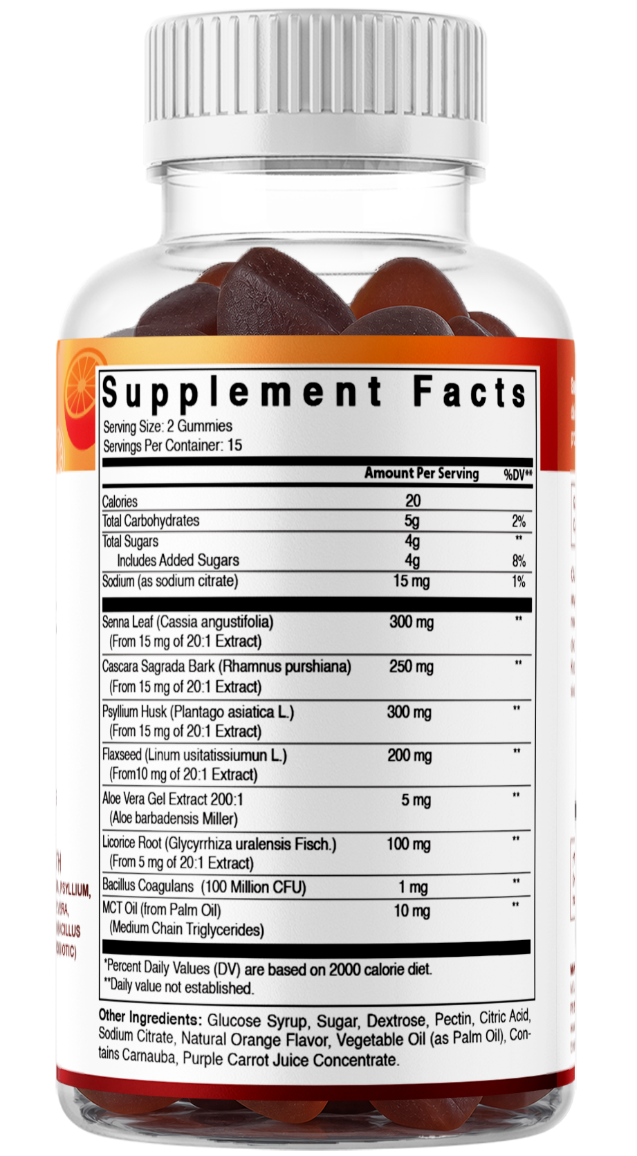 Vitamatic 15 Day Cleanse Gummies with Senna + Psyllium, 60ct