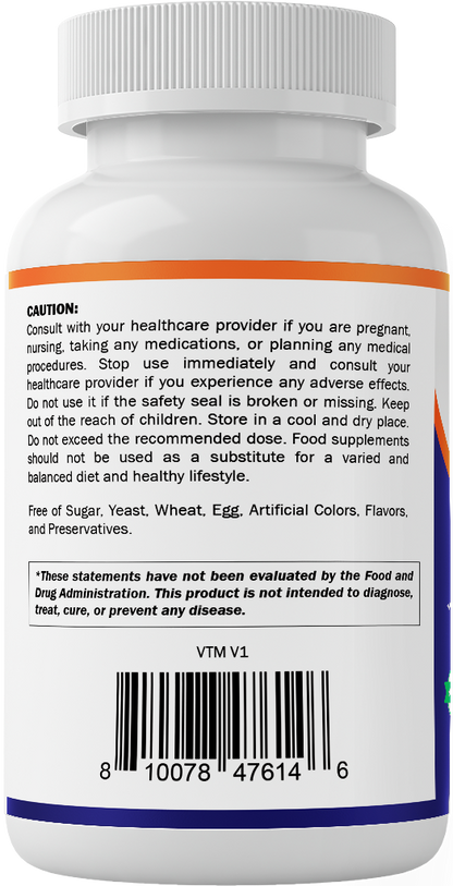 Vitamatic Bovine Colostrum 30% IgG Supplement 1500 mg per Serving-180 Veg Capsules