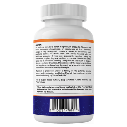 Magtein Magnesium L-Threonate 2000 mg with D3 – 90 Vegetarian Capsules
