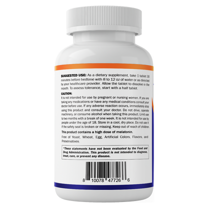 Vitamatic Fast Dissolve Melatonin Complex 40 mg – Natural Berry Flavor – 180 Tablets