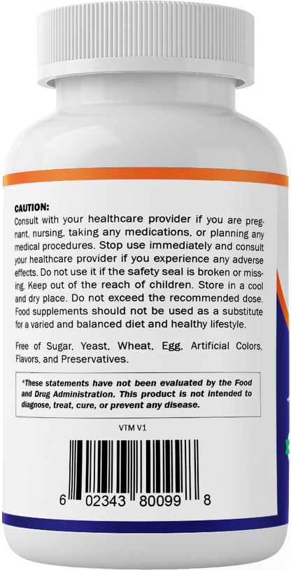 Vitamin B1 (Thiamine) 500mg - 120 Capsule