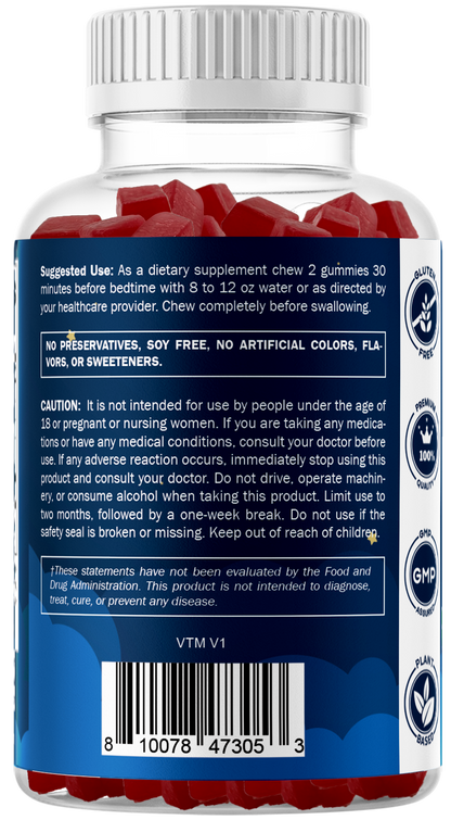 Vitamatic Sugar-Free Melatonin 60mg, 60 Gummies