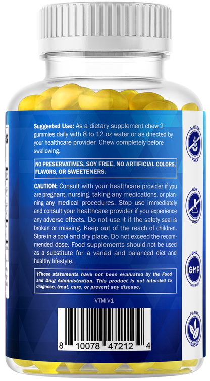 Vitamatic BCAA 600mg per Serving Gummies, 60 Count