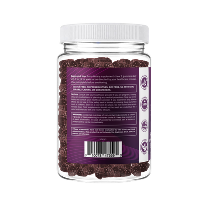Vitamatic Iron 65mg Per Serving Gummies for Women & Men, 240 Count