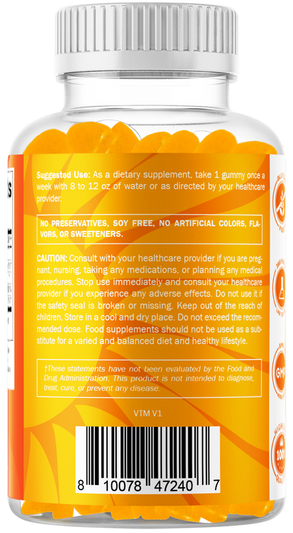 Sugar-Free Vitamin D3 50000 IU, 60 Gummies
