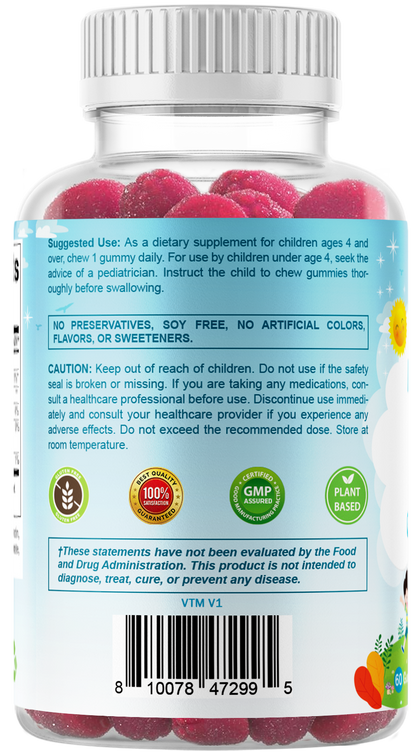 Vitamatic Kids Magnesium 35mg Gummies, 60 Count