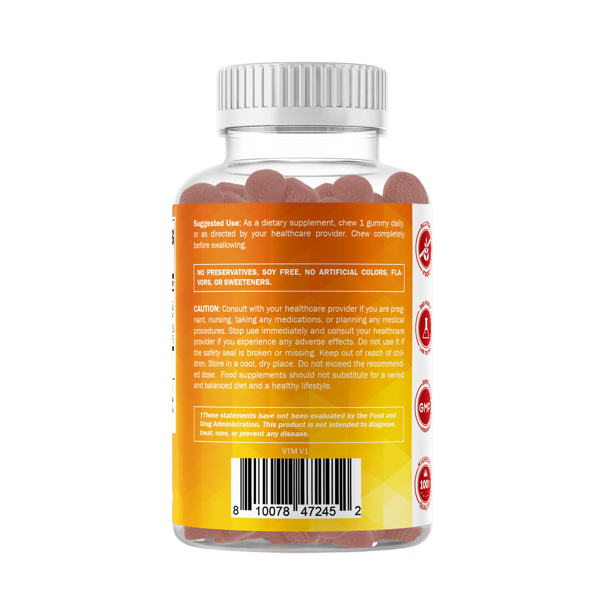 Sugar-Free Vitamin D3 2000 IU, 120 Gummies