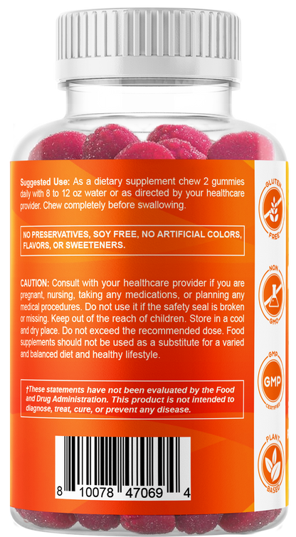 Vitamatic Magnesium Citrate 600mg, 60 Vegan Gummies