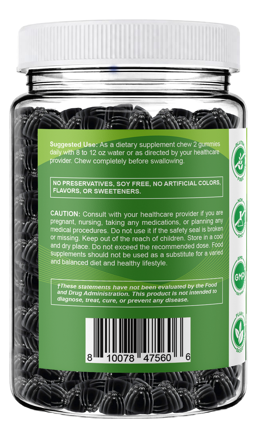 Vitamatic Moringa 50:1 Extract Sugar-Free Gummies, 60 Count