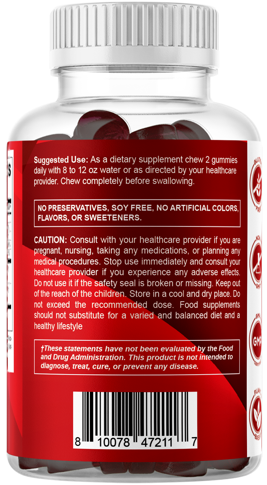 Vitamatic Sugar Free Cinnamon + Chromium, 60 Gummies