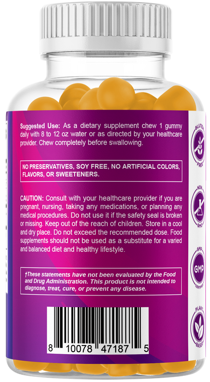 Vitamatic Sugar-Free Folic Acid 1mg, 120 Gummies