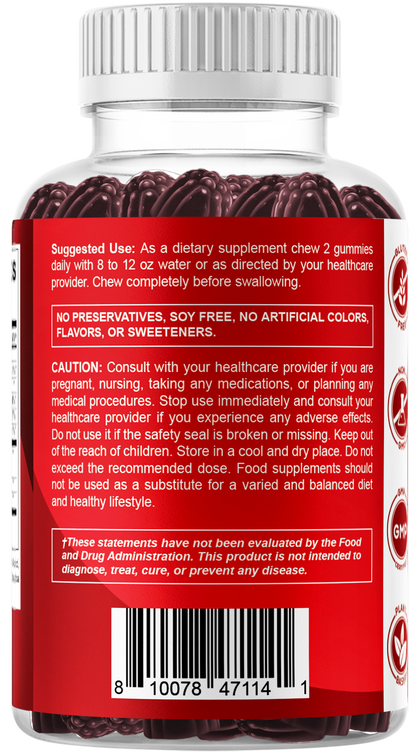 Vitamatic Cranberry + Probiotics, 60 Gummies