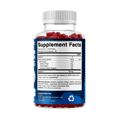 Vitamatic Sugar-Free Melatonin 60mg, 60 Gummies