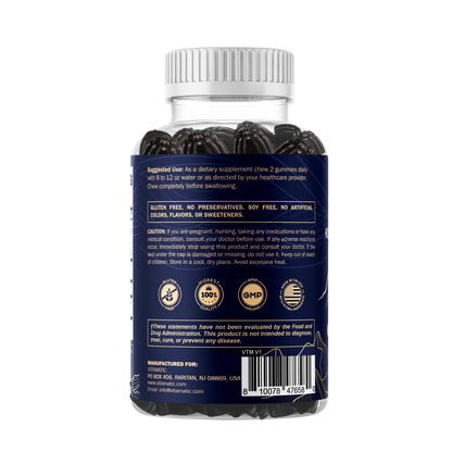 Shilajit + KSM-66® Ashwagandha & Ginseng, 60ct Gummies