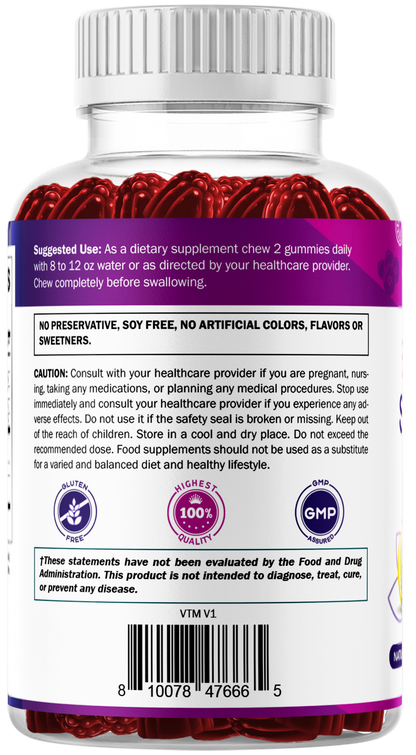 Stress Relief Gummies with GABA + L-Theanine