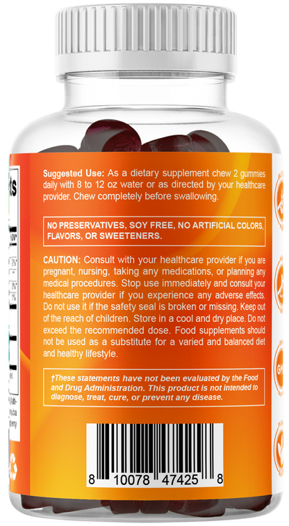 Vitamatic Pumpkin Seed 20:1 Extract Gummies, Sugar Free, 60ct