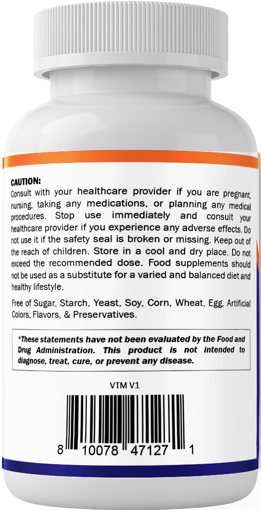 Vitamatic L-Theanine 200mg + Caffeine 100mg, 120 Tablets
