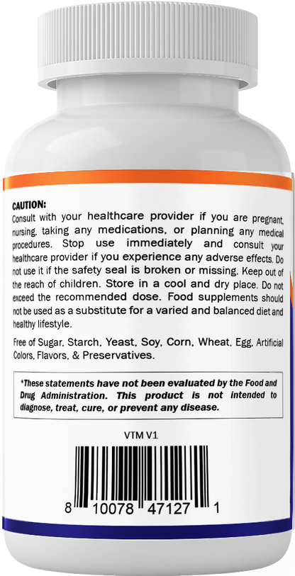 Vitamatic L-Theanine 200mg + Caffeine 100mg, 120 Tablets
