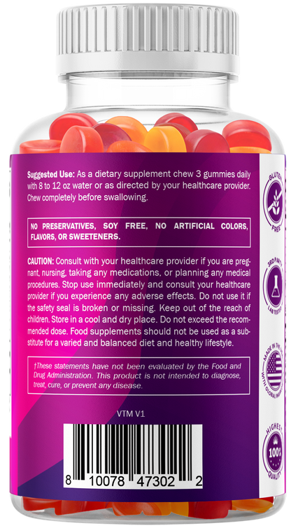 Vitamatic Fiber 7G per Serving, 60 Gummies