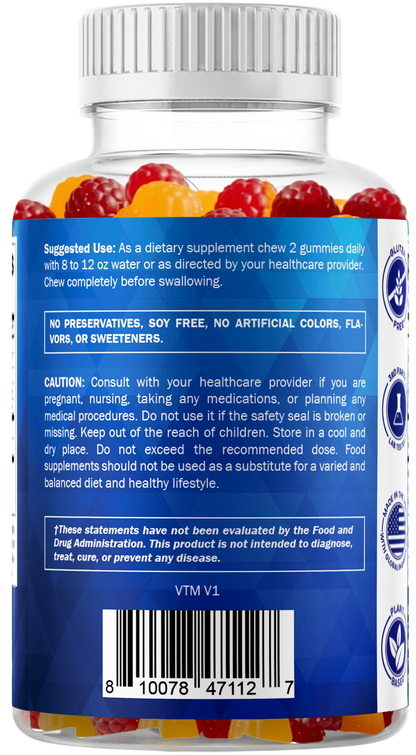 Vitamatic Sugar Free Probiotic 5 Billion CFU, 60 Gummies