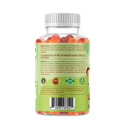 Kids Fiber Prebiotic Gummies, 60 Gummies