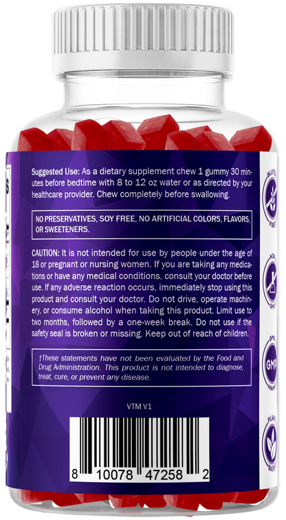 Vitamatic Sugar-Free Melatonin 30mg, 60 Gummies