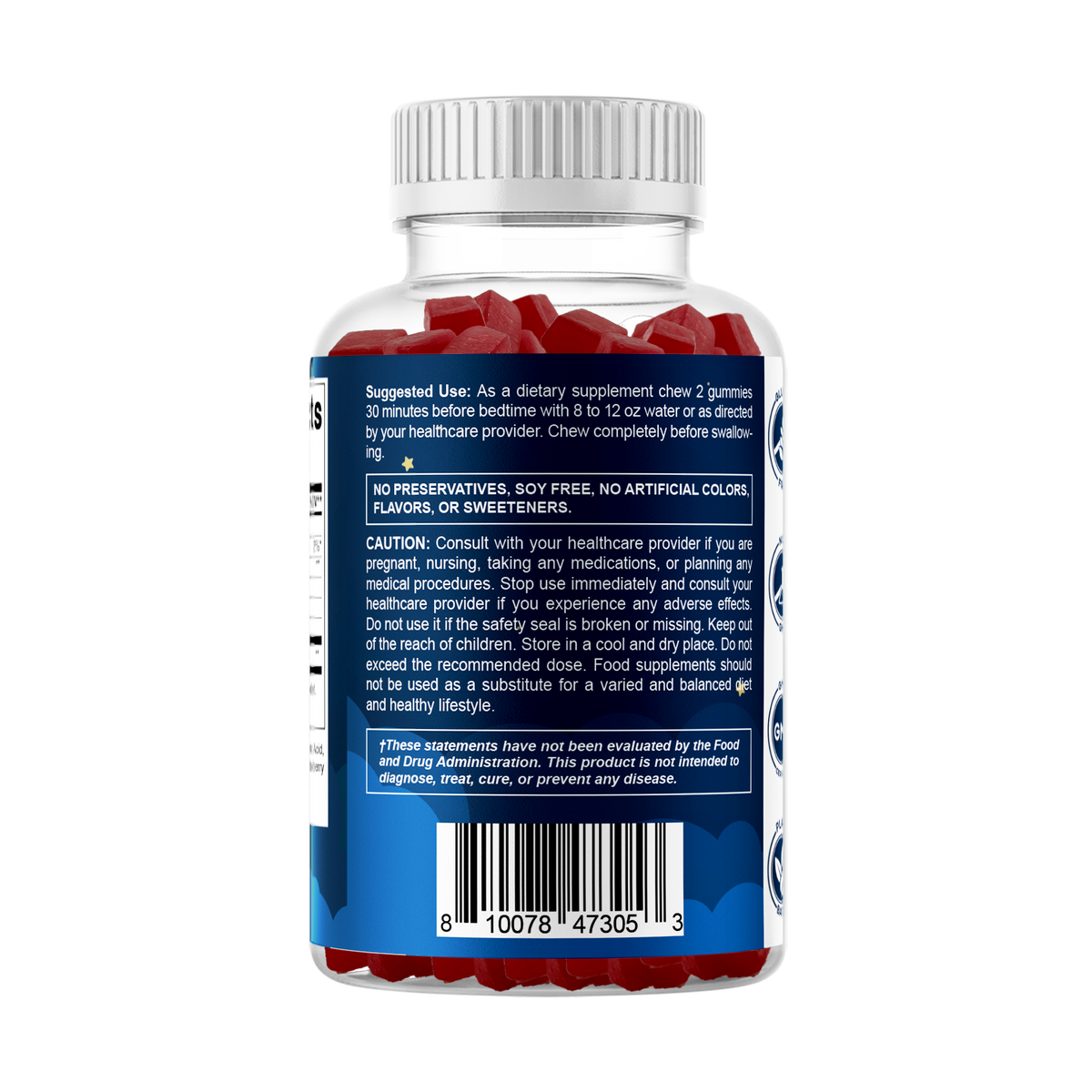 Vitamatic Sugar-Free Melatonin 60mg, 60 Gummies