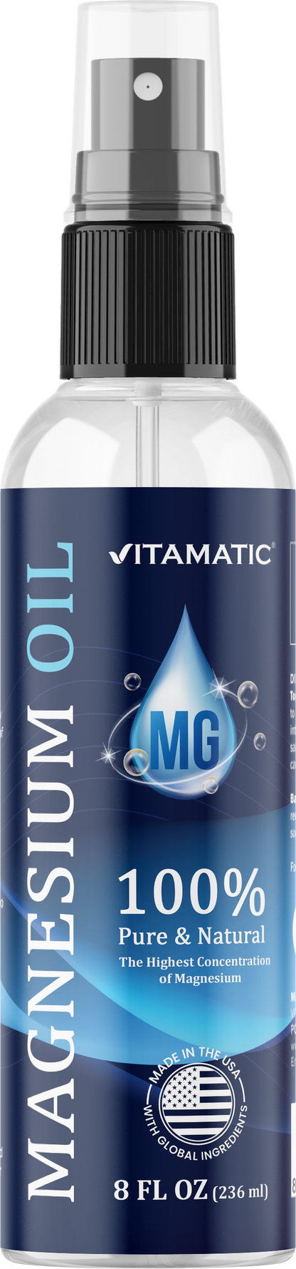 Pure Magnesium Oil Spray, 8 oz Bottle