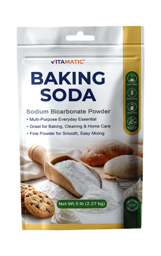 Vitamatic Baking Soda 5 lb (2.27 kg) – Sodium Bicarbonate Powder