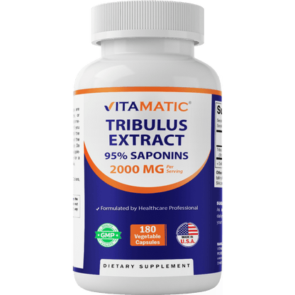 Tribulus Terrestris for Men - 2000 mg - 180 Vegetable Capsules