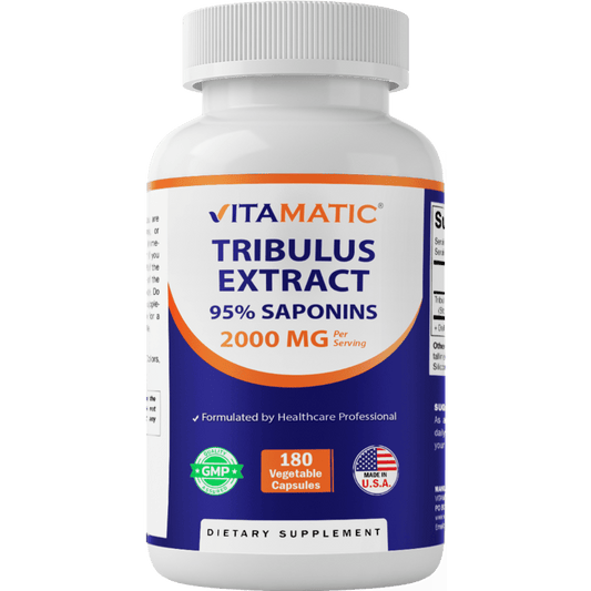Tribulus Terrestris for Men - 2000 mg - 180 Vegetable Capsules
